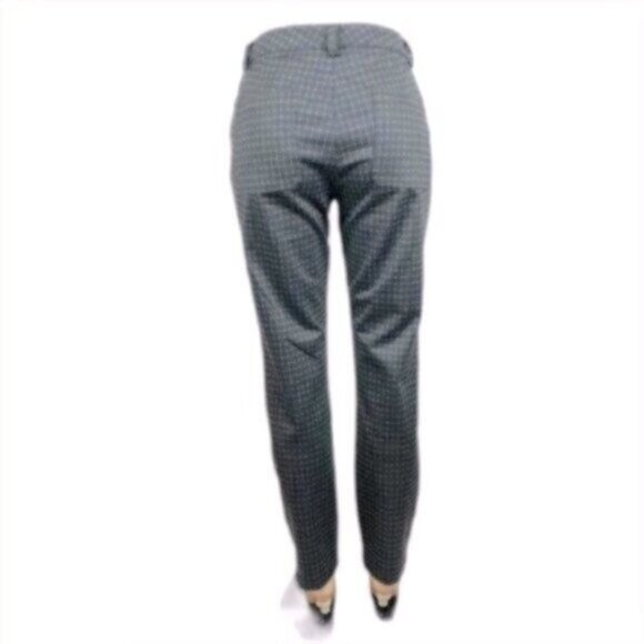 NWT Calvin Klein Straight Leg Grey Plaid Classic Trouser Career Casual Pants 12 - Picture 4 of 8